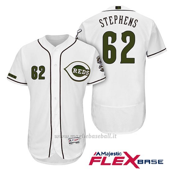 Maglia Baseball Uomo Cincinnati Reds 62 Jackson Stephens 2018 Alterner Autentico Flex Base